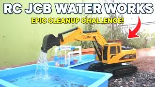 I BOUGHT (RC) JCB WATER 💦 WORK! CLEANUP CHALLENGE! 