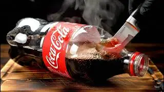 Red Hot Knife vs Coca-Cola Bottle | Fizzy Soda Meltdown ASMR in 8K