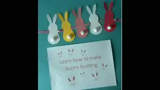 How to Make Bunny Bunting | At Home Easter Crafts