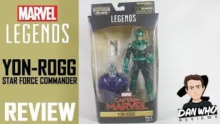 Marvel Legends Yon-Rogg Captain Marvel Kree Sentry BAF Action Figure Review
