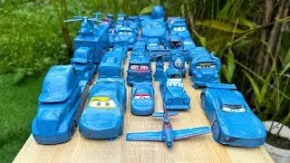 Уберите грязные мини-машинки и колонны машинок Disney Pixar! Поиграйте в саду!