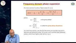 Frequency domain phase expansion, group delay dispersion