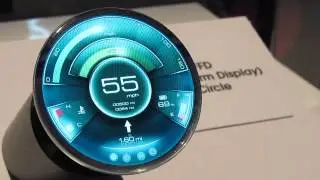 2015 CES   Sharp Free Form Display