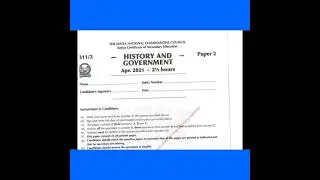 KCSE history and government pp2 2022