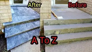 A to Z Front Porch  Makeover / With Natural Stone DIY All YOU NEED TO KNOW