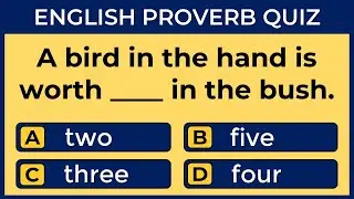 English Proverbs Quiz:  Can You Get A Perfect Score?  #challenge 1