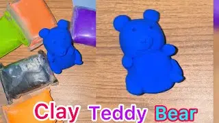 Handmade Clay Teddy Bear 🧸 | Relaxing No Bake Tutorial | ASMR Clay Art 2025