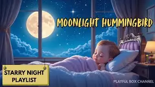 Moonlight Hummingbird Lullaby Sleep Music with Stars & Moon Bedtime Song for Babies #lullaby