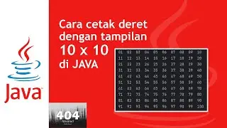 Java : Cara cetak Deret 10 x 10 #tutorial #2024