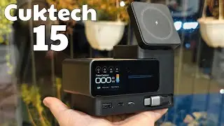 KÈO SIÊU TIỆN 🔥 FULL CHECK VAR TRẠM SẠC CUKTECH 15 : 140W tích hợp dây sạc, màn hình, sạc không dây