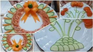 2 Different Vegetable Salad Plating Ideas @MarneyJ2