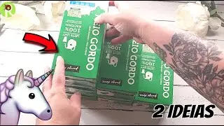 DIY Festa Unicórnio | 2 IDEIAS Lindas Com CAIXA DE LEITE