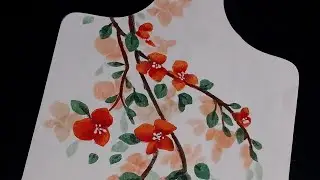 Pintura Acr&iacute;lica em MDF com aux&iacute;lio de molde vazado - para iniciantes