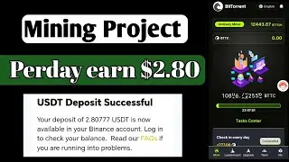 2024 best mining project || Live payment proof || Everyday earn $2.80 ||