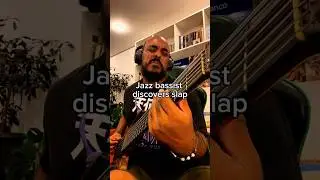 Jazz bassist discovers slap #bass #bassplayer