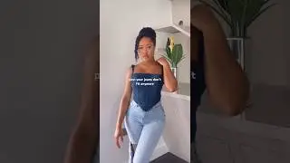 Denim thrift flip | HOW TO SEW CORSET DIY #sewing