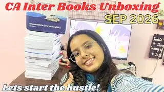 CA Inter Books Unboxing🕉️📚+Special message💕 