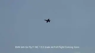 BVM Jets PNP F 18 Scale Jet  - maiden takeoff and landing