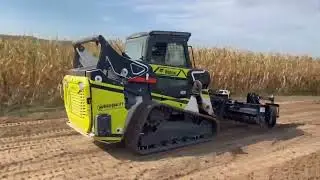 BobCat T66 with a Harley Rake Attachment