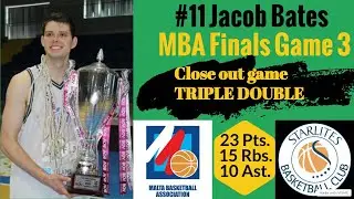 #11 Jacob Bates MBA Finals Game 3 Highlights. Starlites Basketball Club.