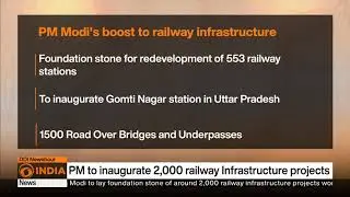 PM to inaugurate 2,000 railway Infrastructure projects | DD India News Hour