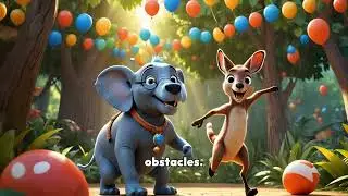 Elephant and Kangaroo Kids Story / The Jungle Showdown Adventure