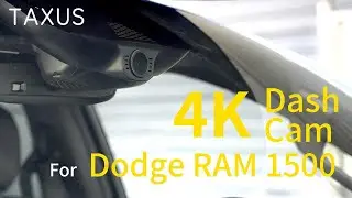 TAXUS 4K DashCam for Dodge RAM installation