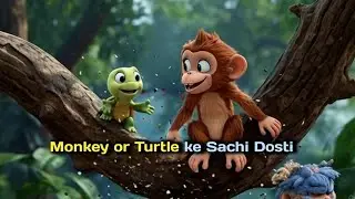 Bandar Aur Kachua Ki Amazing Friendship | Funny Adventure | OP KING TOONS