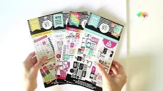 Big Happy Planner Sticker Book Flip Through: Color Story