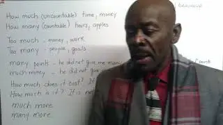 USING MUCH and  MANY