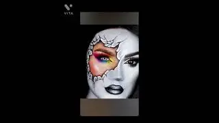 Cracked illusion makeup tutorial  💄🎨  #illusion #illusionmakeup #illusionmakeuptutorial