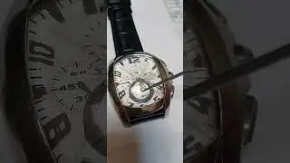 Chronotech 7024M. Большая секундная стрелка, только когда вкл секундомер.
