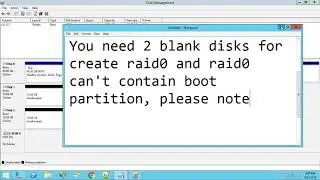 How to create RAID-0 without RAID Controller on Any Windows OS