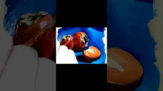How to Paint a Persimmon Oil Painting #stillife #paint #fruitspainting #persimmon #paintingtutorial