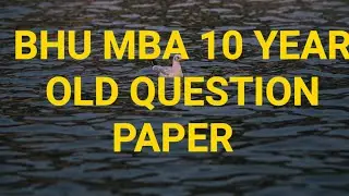 Bhu mba old question paper and answer key  download link of pdf in description... check it👇
