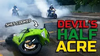 Abusing our stunt bikes & KILLING tires at Devil's Half Acre