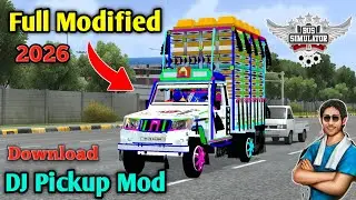 Full Modefide DJ Pickup Mod In Bus Simulator Indonesia 2026 | Dj Pickup Mod For Bussid