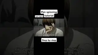 Light Yagami pen spinning tutorial #light #penspinning #tricks #tutorial #shorts #india #usa #anime