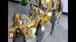 Luxury Smoke Grey Crystal Chandelier A