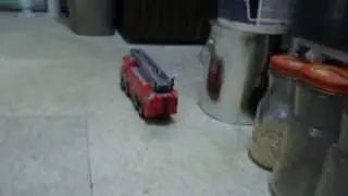 Toy Fire Truck with Water Hose, Ladder and Light and Sound