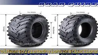 ROADGUIDER Full Set ATV/UTV Tires 26x9-12 26x9x12 Front 26x11-12 26x11x12 Rear 10275/276