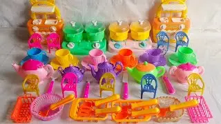 5:17 Minutes Satisfying with Unboxing Barbie Princess Kitchen & Refrigerator Play Set Review Toys