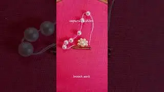 how to do brooch work brooches design for blouse chudithar flower brooch class in tamil aari zardosi