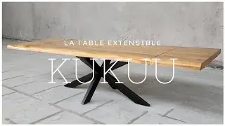 Table Extensible KUKUU &ndash; Design Industriel et Manguier Massif