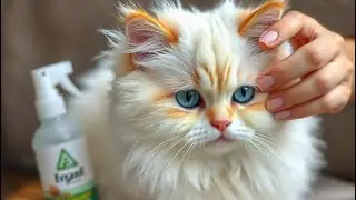 A Persian Cat toffee | How do I clean the tear stains under my cat's eyes 🐈