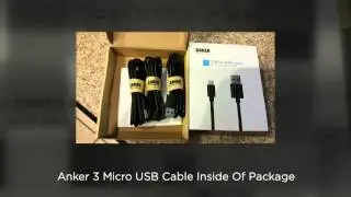 Anker&reg; [3-Pack] Premium 3ft Micro USB Cables High Speed USB 2.0 A Male to Micro B
