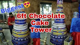 6ft Candy Tower | Chocolate Tower | Biggest Candy Cake Tower