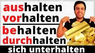 halten (Teil 2) - أكثر 5 جمل إستخداماً لمشتقات الفعل في اللغة الألمانية