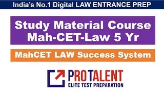 Mah CET Law 2020 (5 Yr) Study Material Course