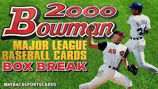 Разбор коробки с бейсбольной карточкой Bowman MLB 2000 года